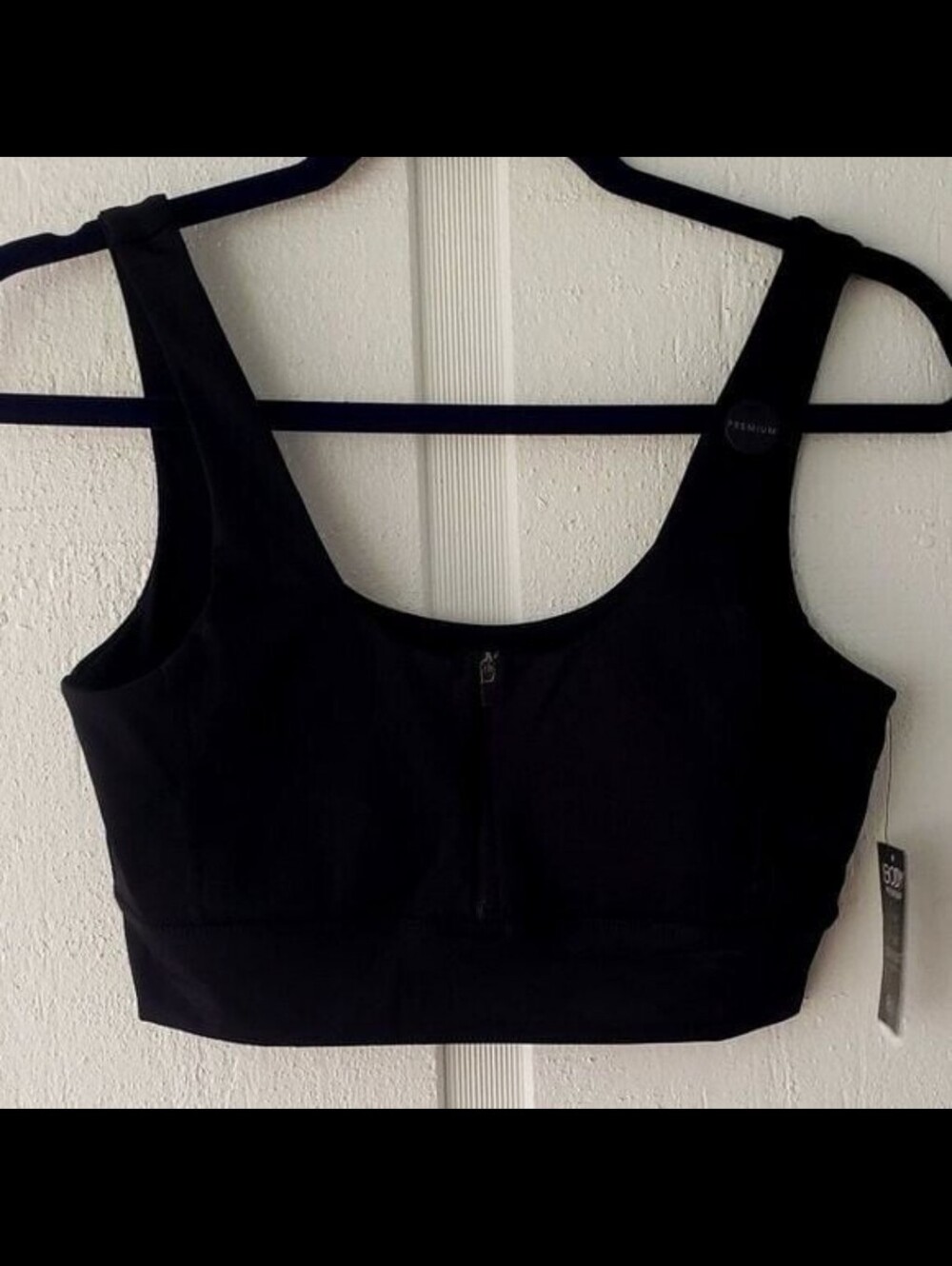 Cotton On Body Premium Ultimate Zip Sports Bra - Medium - Black - NWT